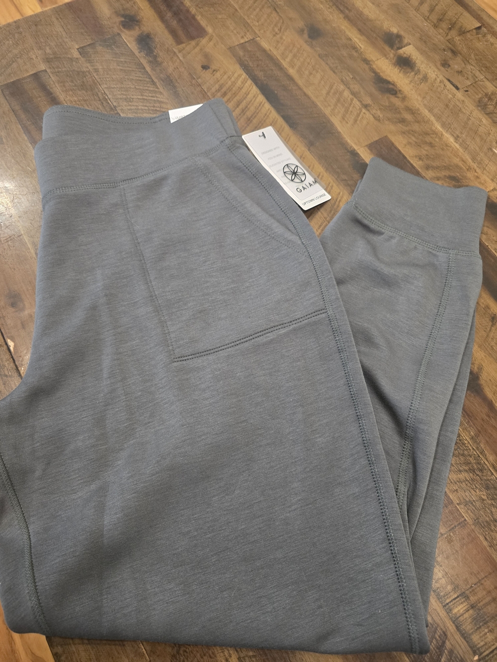 GAIAM Women Slate Gray Jogger Sweatpants